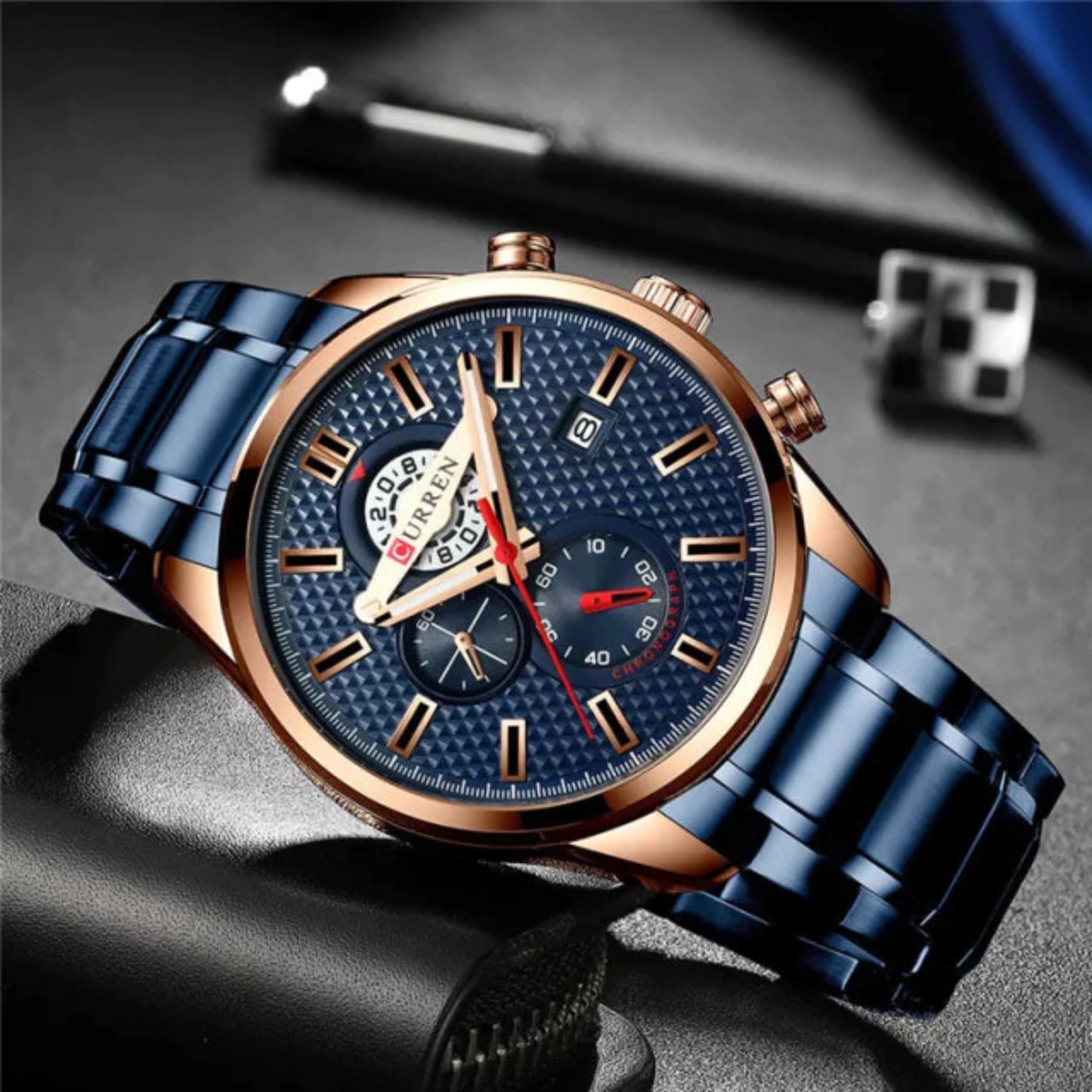 Reloj Curren 8352 Golden Blue