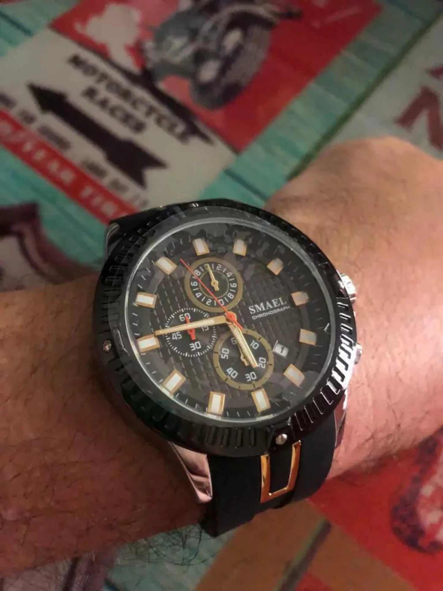 Reloj Smael 9088-3 Esferas Multi Funciones