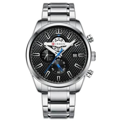 Reloj Curren 8352 Black Silver