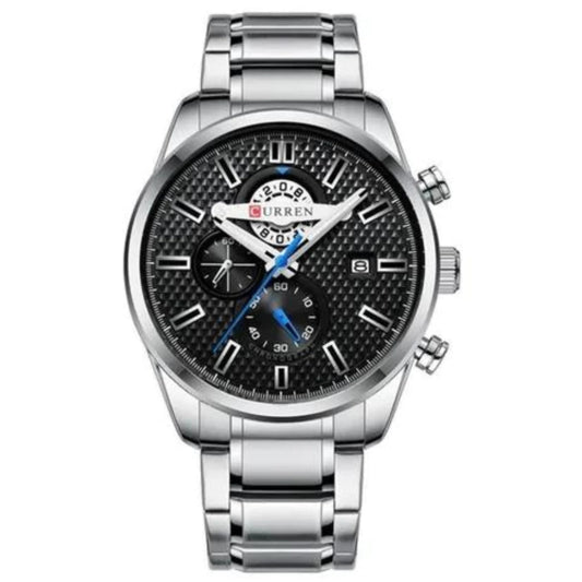 Reloj Curren 8352 Black Silver