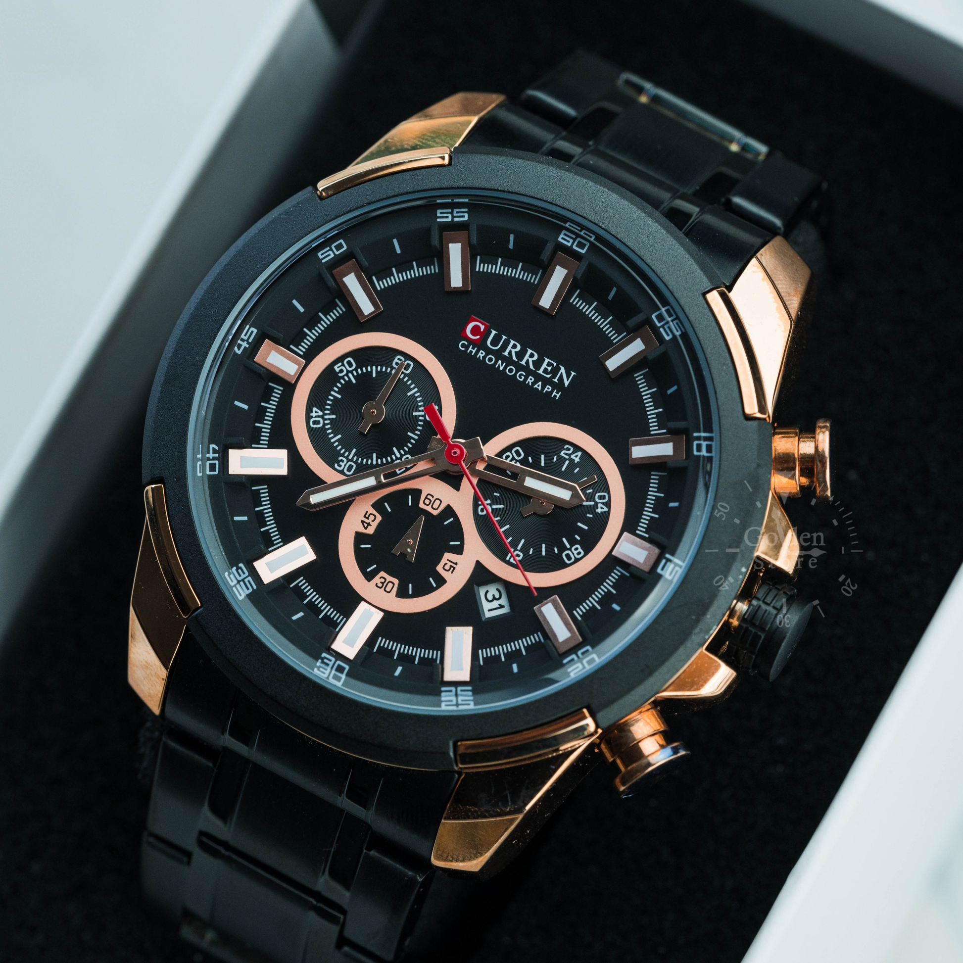 Reloj Curren Para Hombre Black Gold