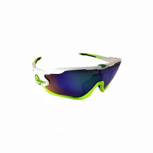 Cycling Glasses White - Green TR90 Technology
