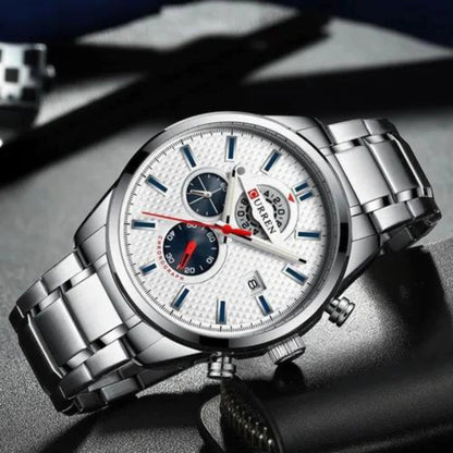 Reloj Curren 8352 White Silver