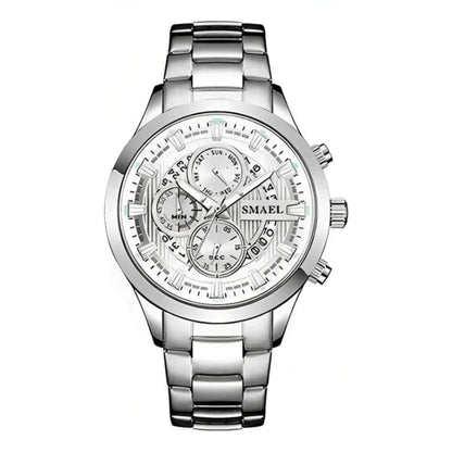 Reloj Smael SL-9619 Cronógrafo Silver 
