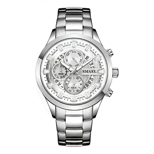 Reloj Smael SL-9619 Cronógrafo Silver 