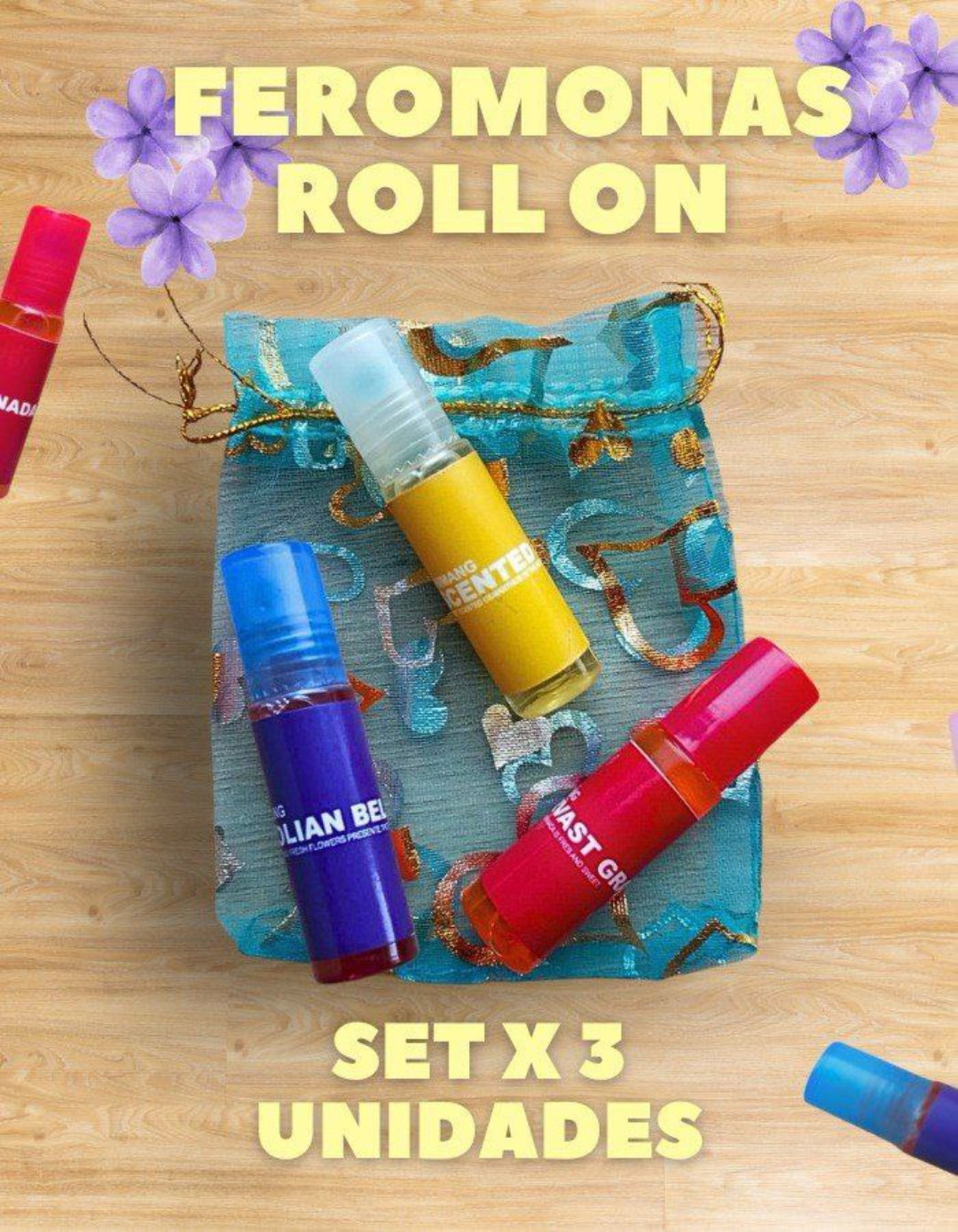  SET DE PERFUMES ROLL-ON CON FEROMONAS – ATRACCIÓN IRRESISTIBLE 